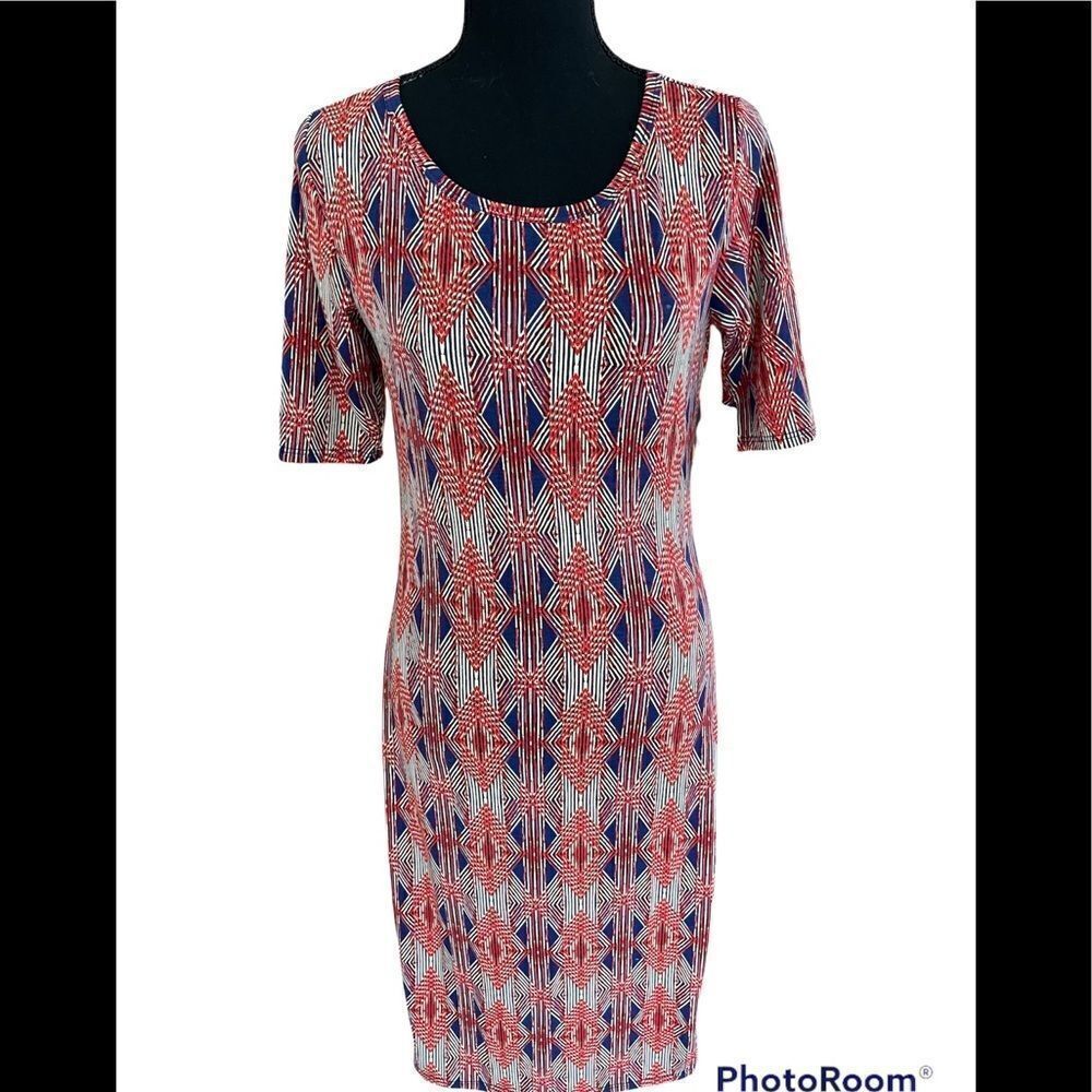 New with tags Lularoe Julia patterned sheath dress, size S